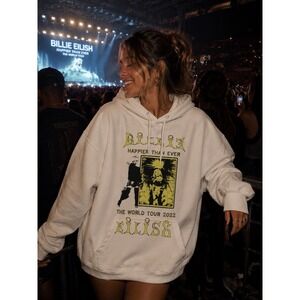 Vintage Billie Eilish Happier Than Ever World Tour Merch 2022 Hoodie Women Med